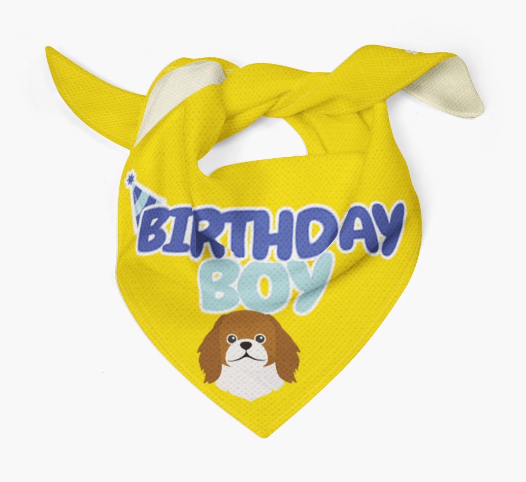 Birthday Boy : Personalised {breedFullName} Bandana
