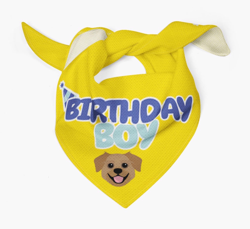 Birthday Boy : Personalised {breedFullName} Bandana