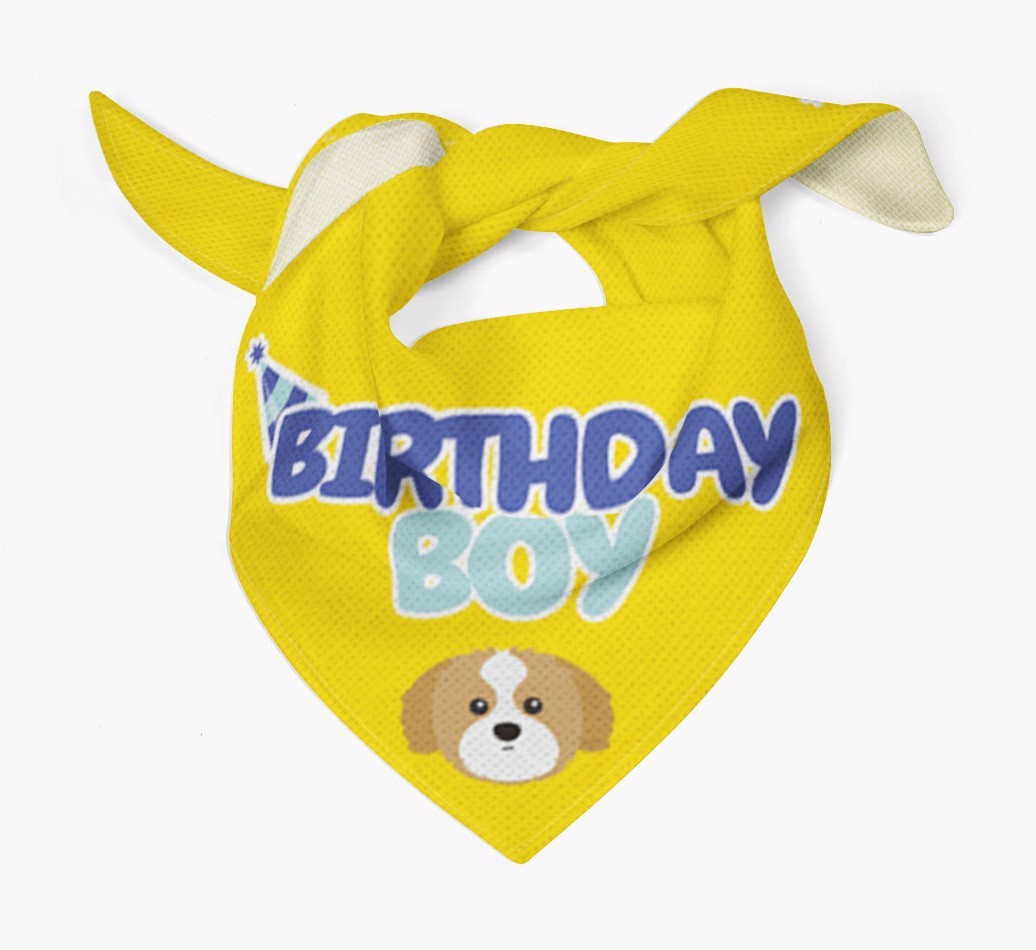 Birthday Boy : Personalised {breedFullName} Bandana