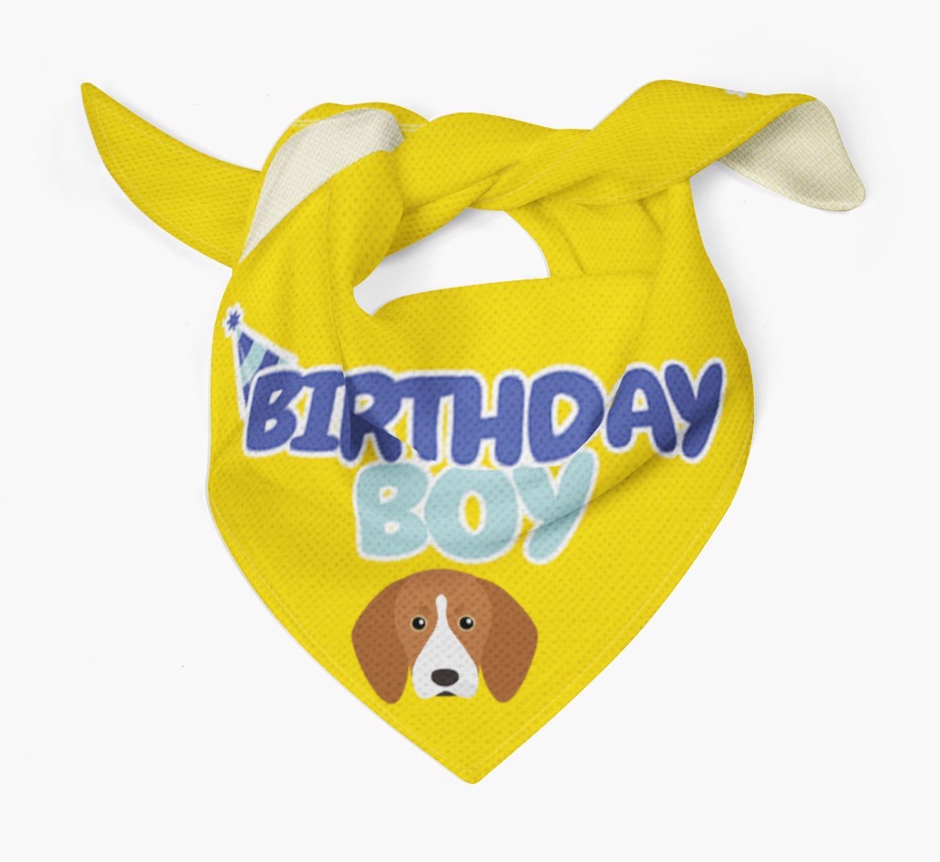 Birthday Boy : Personalised {breedFullName} Bandana
