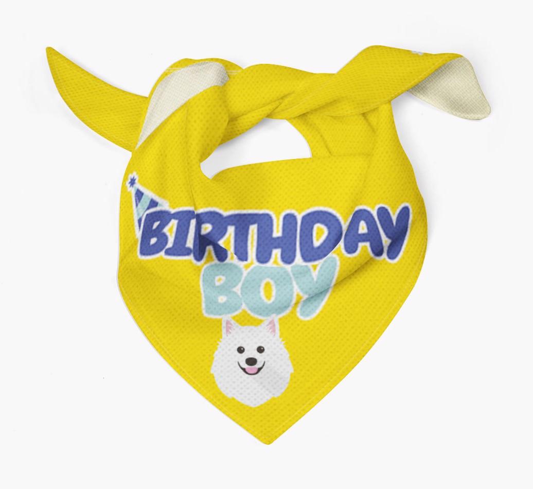 Birthday Boy : Personalized {breedFullName} Bandana