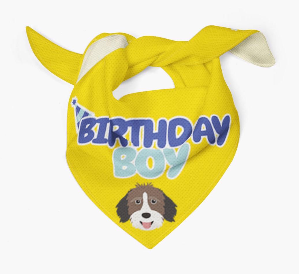 Birthday Boy : Personalized {breedFullName} Bandana