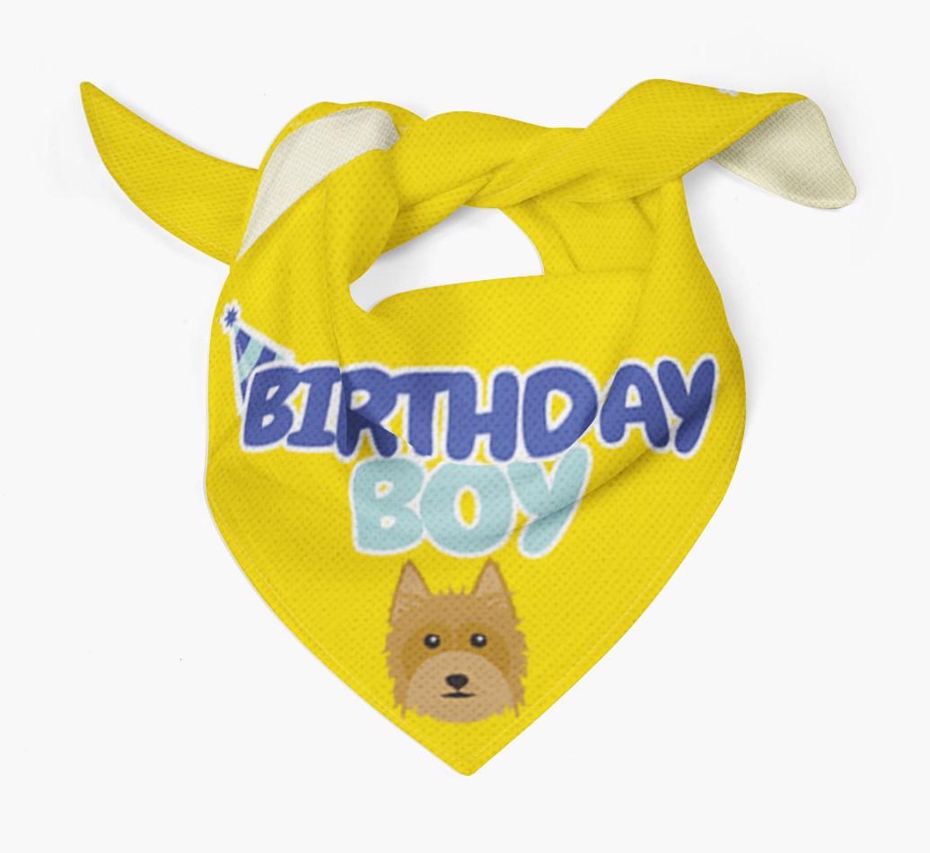 Birthday Boy : Personalized {breedFullName} Bandana
