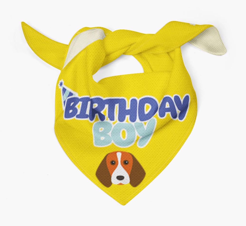 Birthday Boy : Personalized {breedFullName} Bandana
