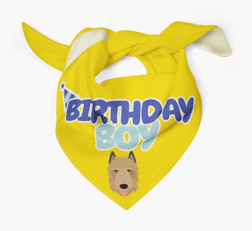 Birthday Boy : Personalized {breedFullName} Bandana