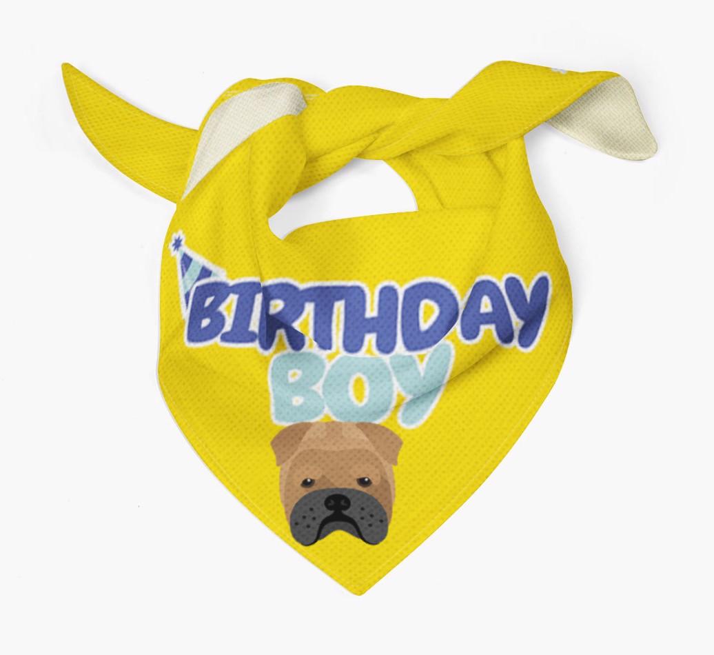 Birthday Boy : Personalized {breedFullName} Bandana