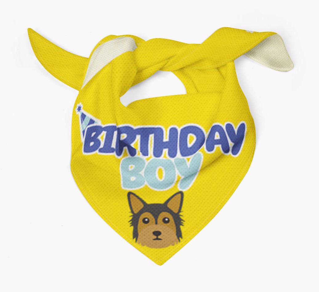 Birthday Boy : Personalized {breedFullName} Bandana