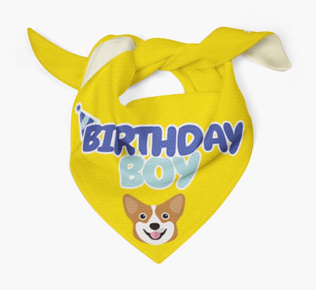 Birthday Boy : Personalized {breedFullName} Bandana