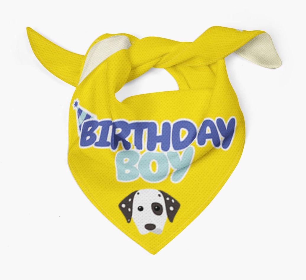 Birthday Boy : Personalized {breedFullName} Bandana
