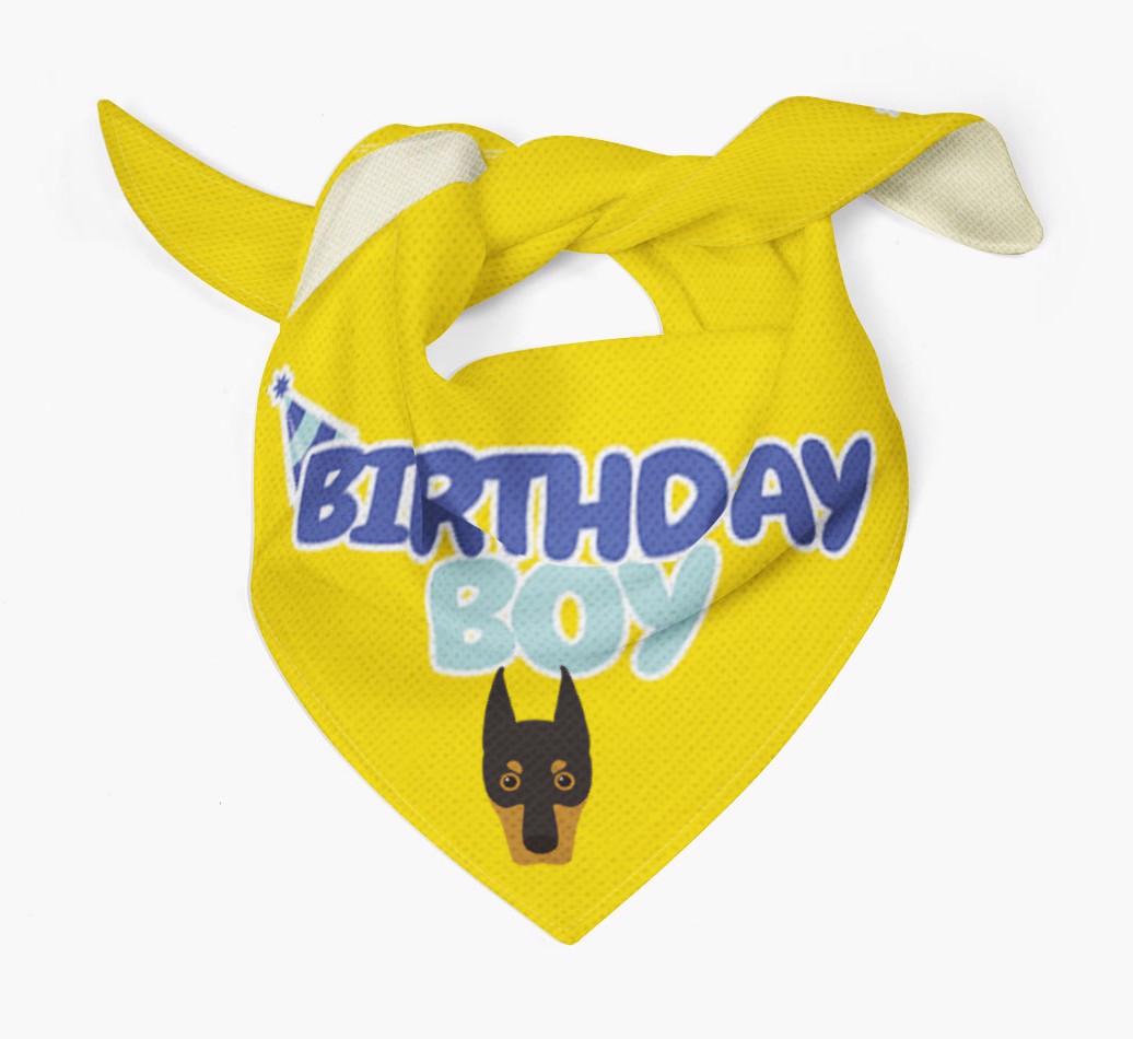 Birthday Boy : Personalized {breedFullName} Bandana