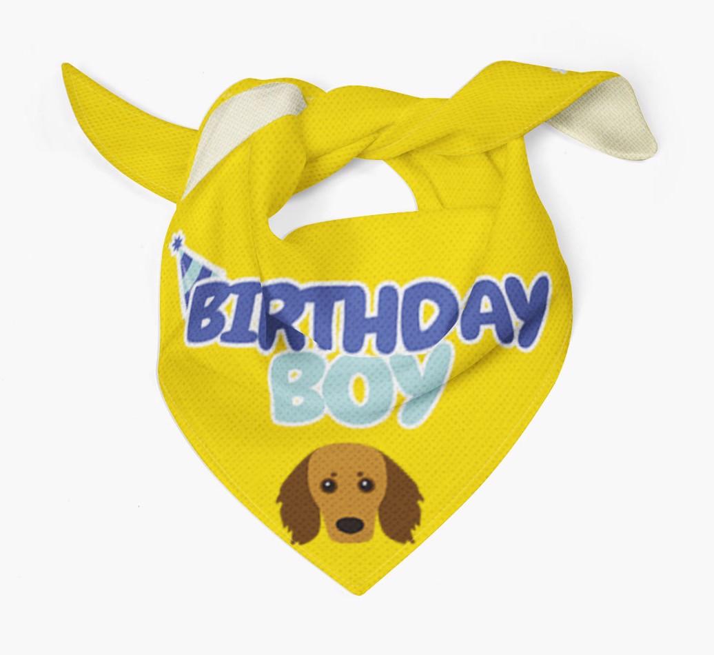 Birthday Boy : Personalized {breedFullName} Bandana
