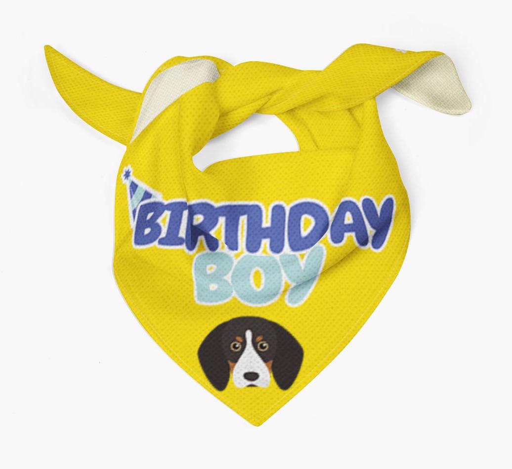 Birthday Boy : Personalized {breedFullName} Bandana
