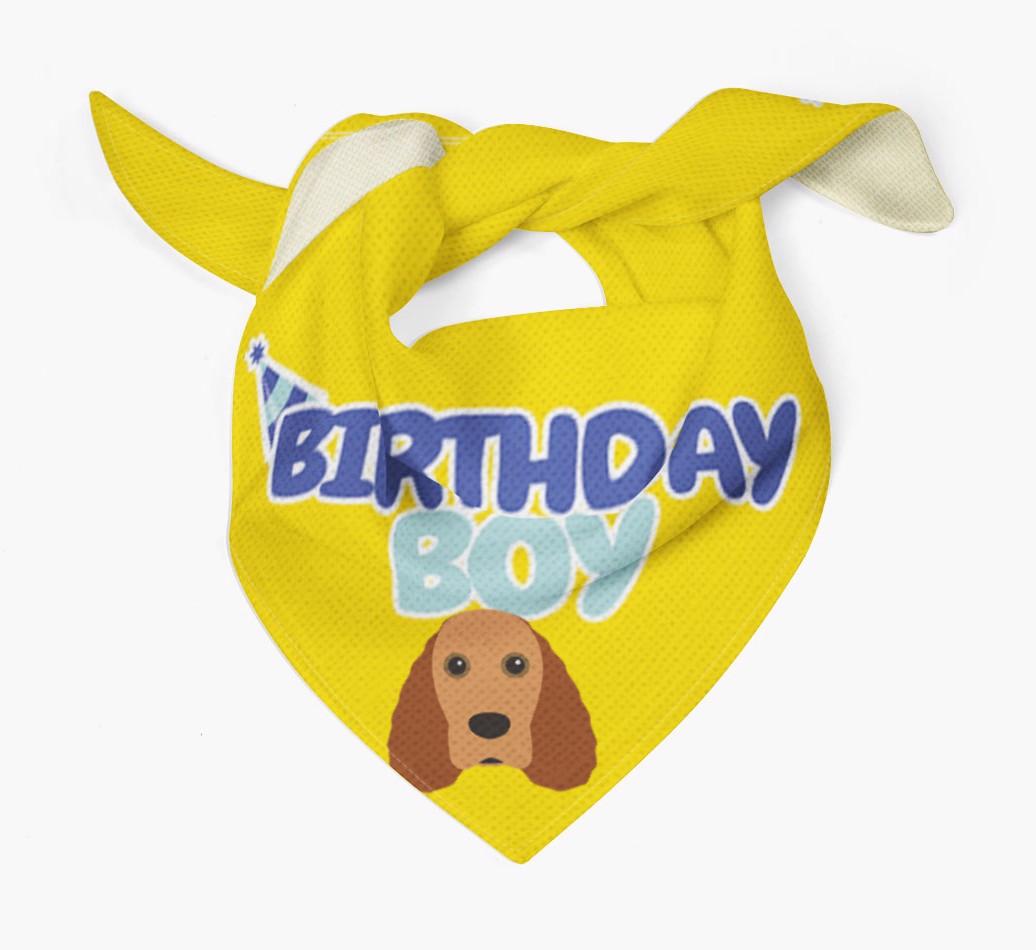 Birthday Boy : Personalized {breedFullName} Bandana