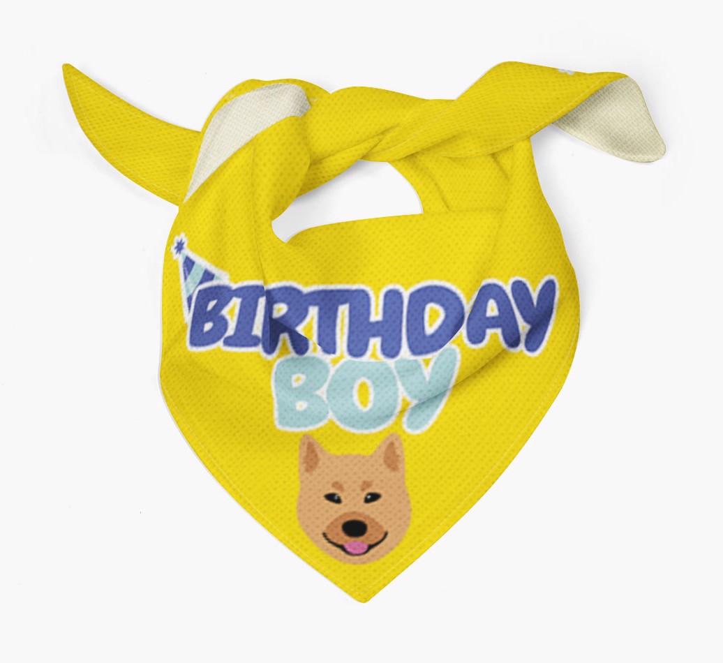Birthday Boy : Personalized {breedFullName} Bandana