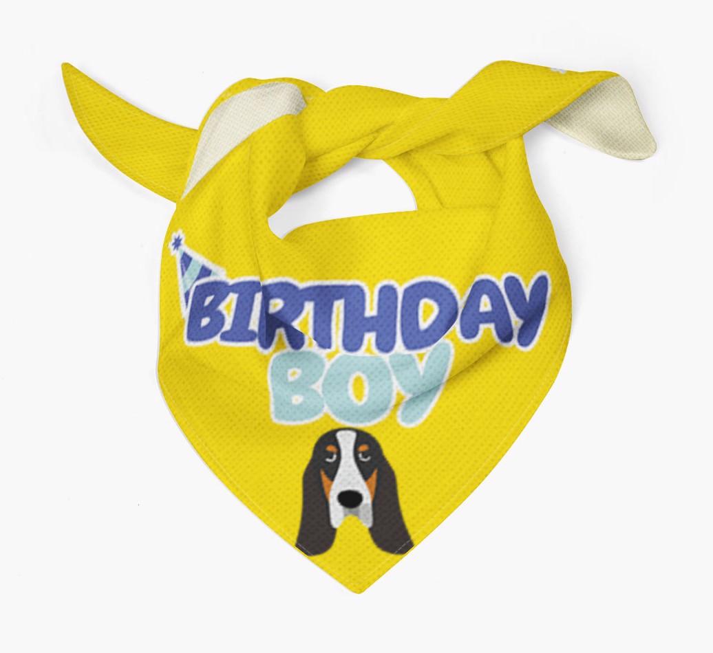 Birthday Boy : Personalized {breedFullName} Bandana