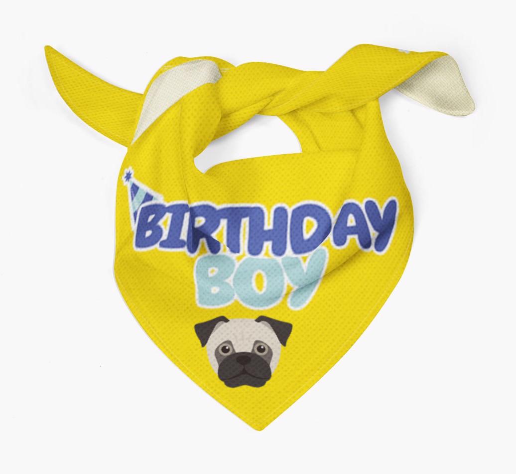 Birthday Boy : Personalized {breedFullName} Bandana