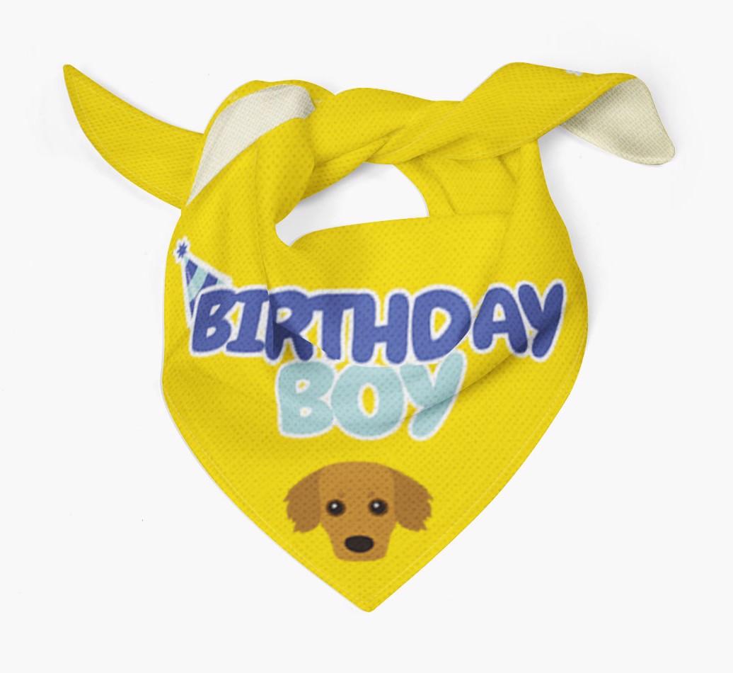 Birthday Boy : Personalized {breedFullName} Bandana