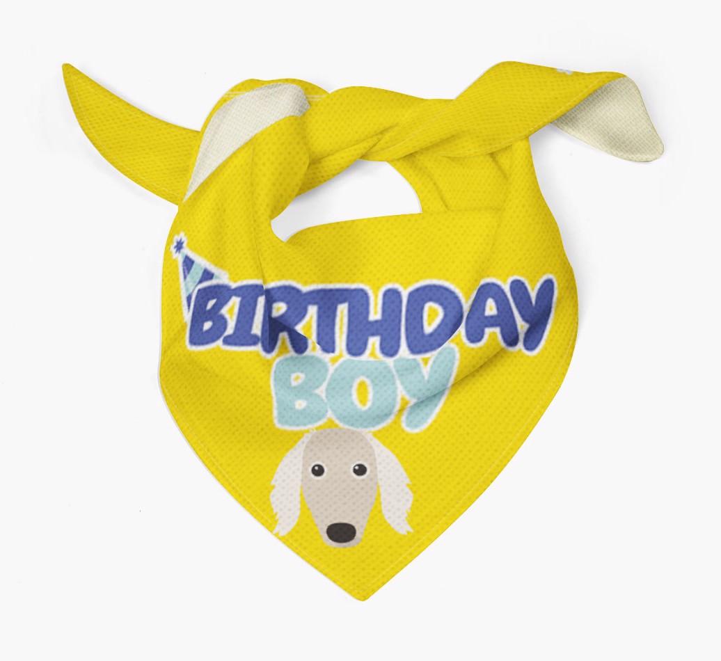 Birthday Boy : Personalized {breedFullName} Bandana