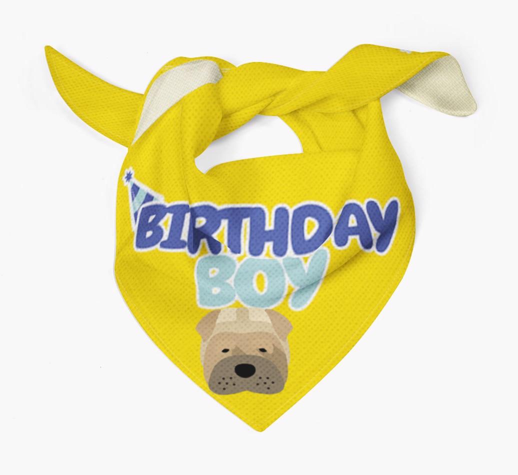 Birthday Boy : Personalized {breedFullName} Bandana