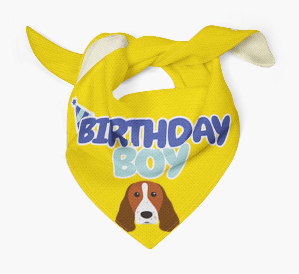 Birthday Boy : Personalized {breedFullName} Bandana