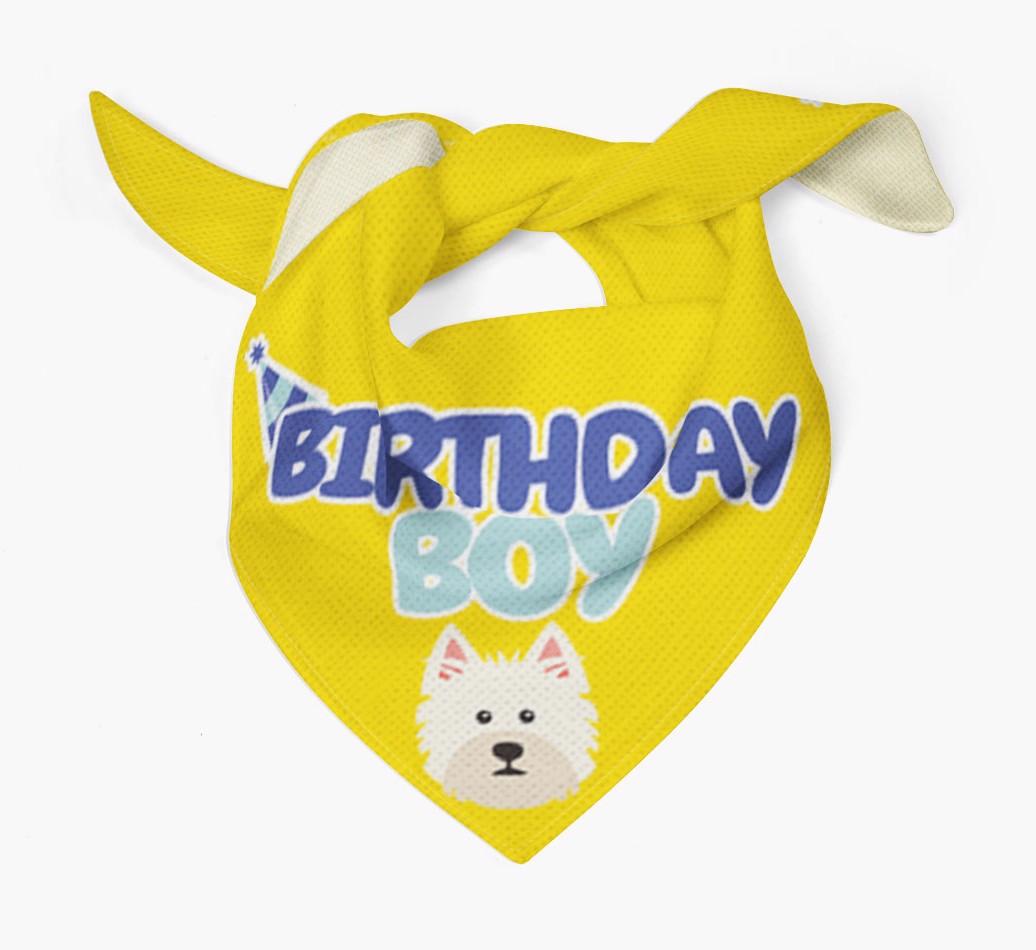 Birthday Boy : Personalized {breedFullName} Bandana
