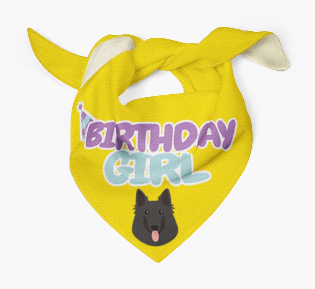 Birthday Girl : Personalised {breedFullName} Bandana 