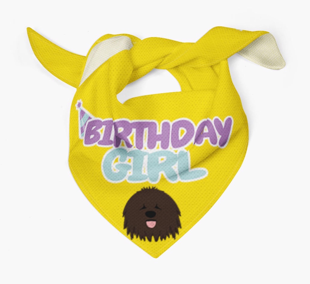 Birthday Girl : Personalised {breedFullName} Bandana 