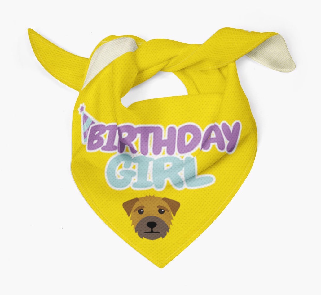 Birthday Girl : Personalised {breedFullName} Bandana 