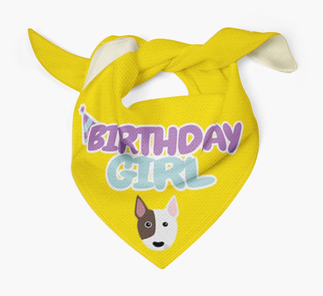 Birthday Girl : Personalised {breedFullName} Bandana 