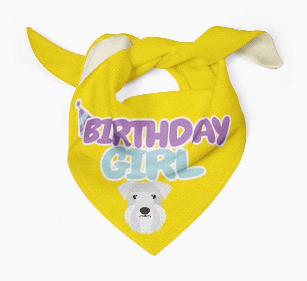 Birthday Girl : Personalised {breedFullName} Bandana 