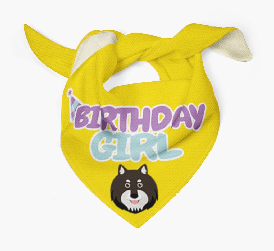 Birthday Girl : Personalised {breedFullName} Bandana 