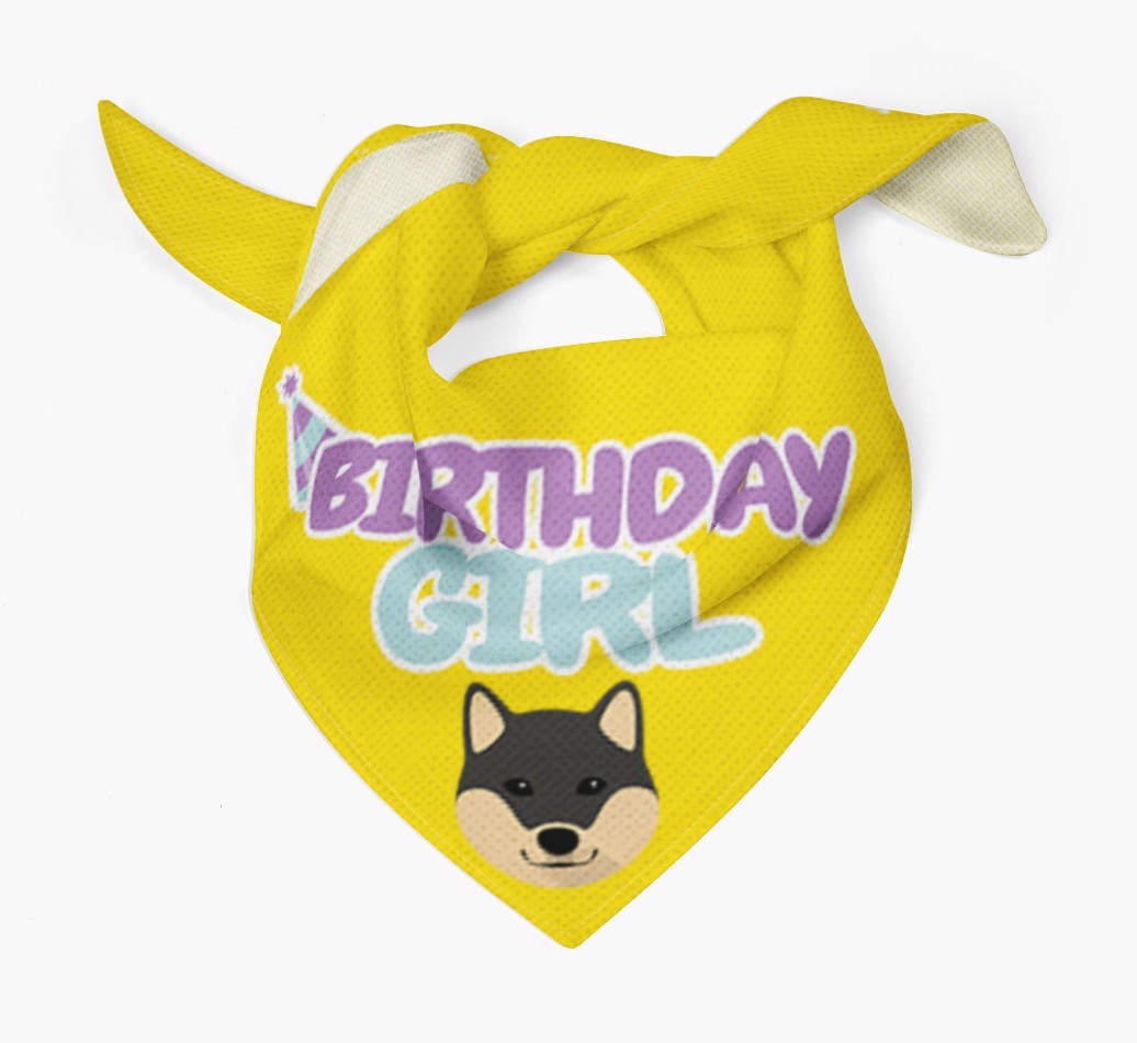 Birthday Girl : Personalized {breedFullName} Bandana 