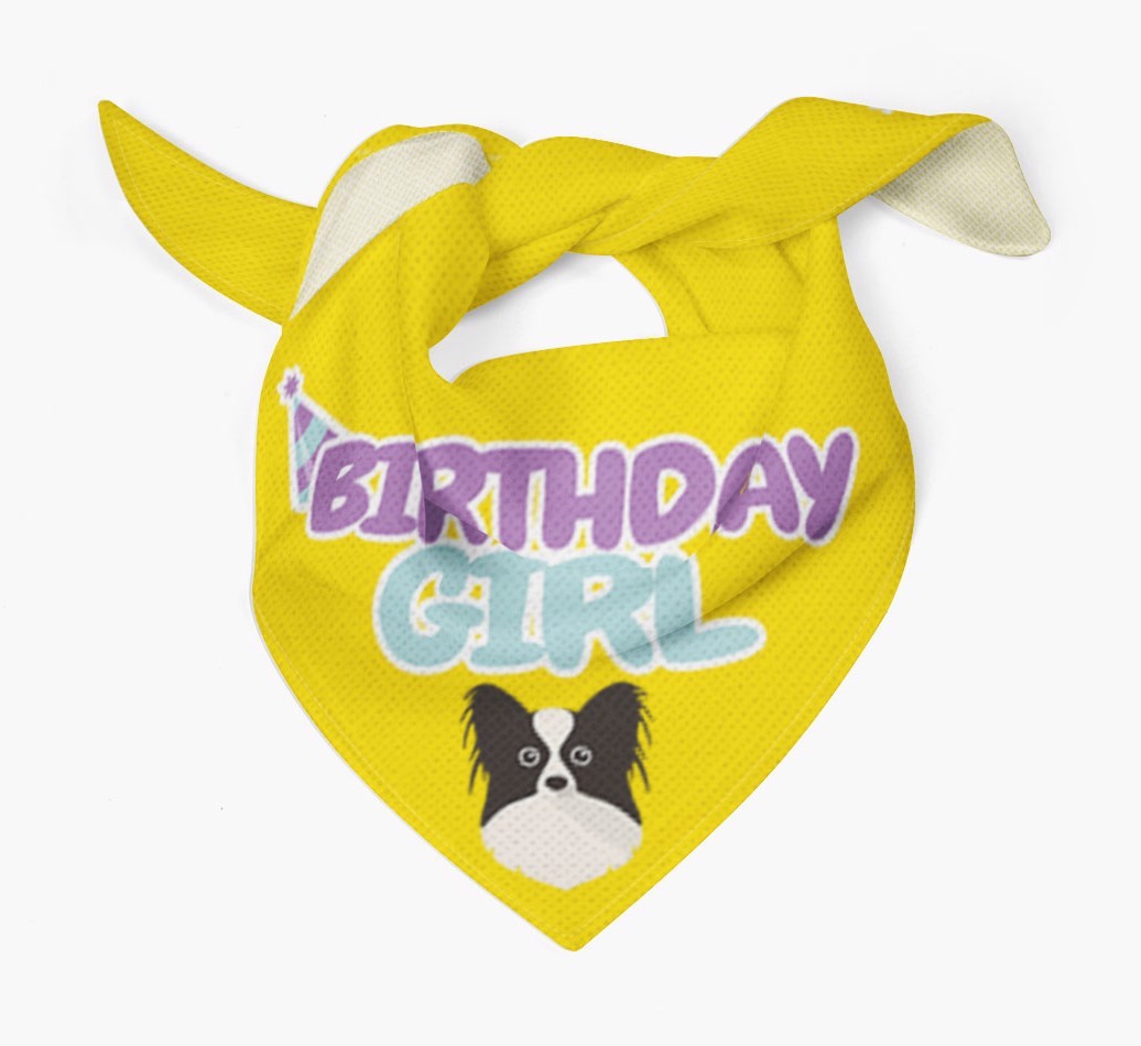 Birthday Girl : Personalised {breedFullName} Bandana 
