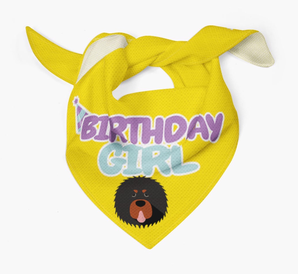 Birthday Girl : Personalised {breedFullName} Bandana 