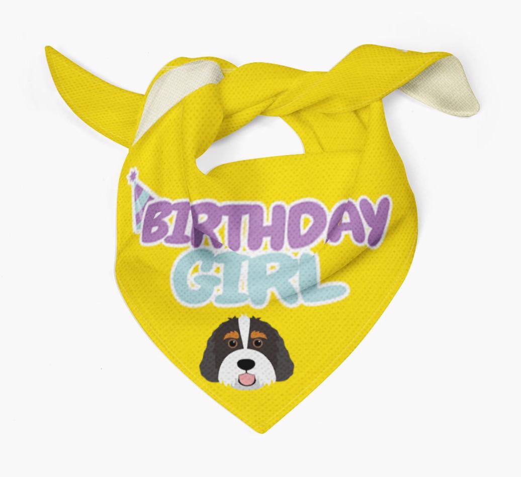 Birthday Girl : Personalized {breedFullName} Bandana 