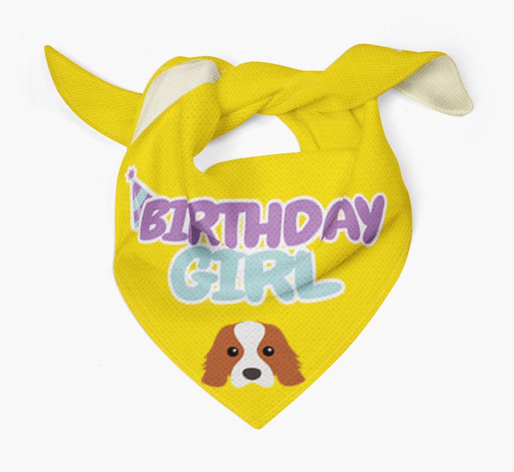 Birthday Girl : Personalized {breedFullName} Bandana 