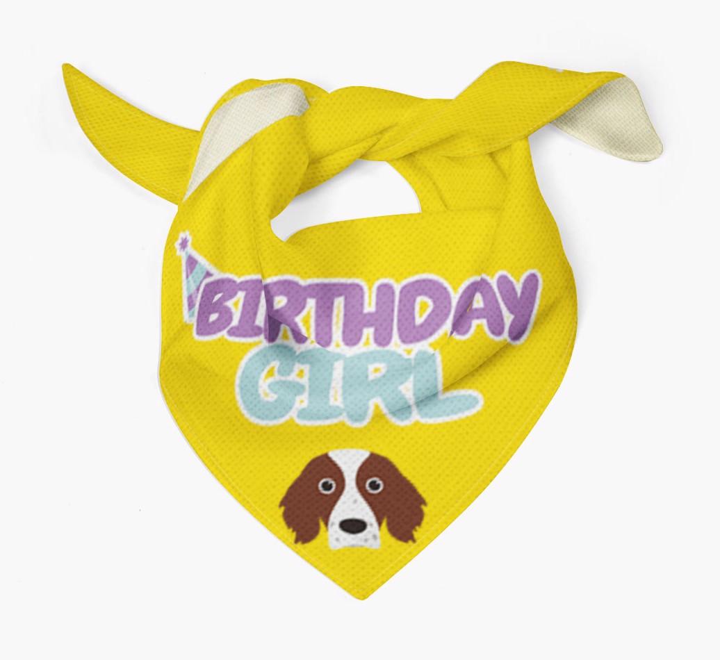 Birthday Girl : Personalized {breedFullName} Bandana 