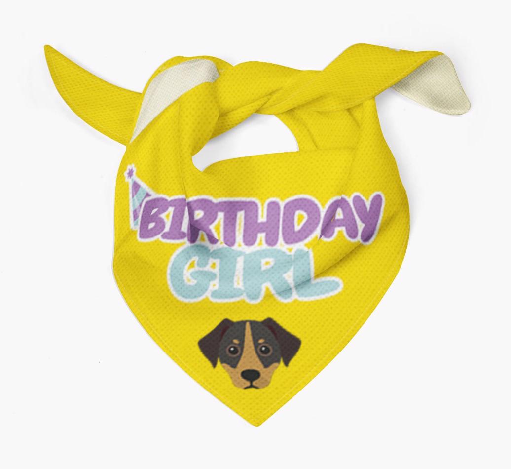 Birthday Girl : Personalized {breedFullName} Bandana 