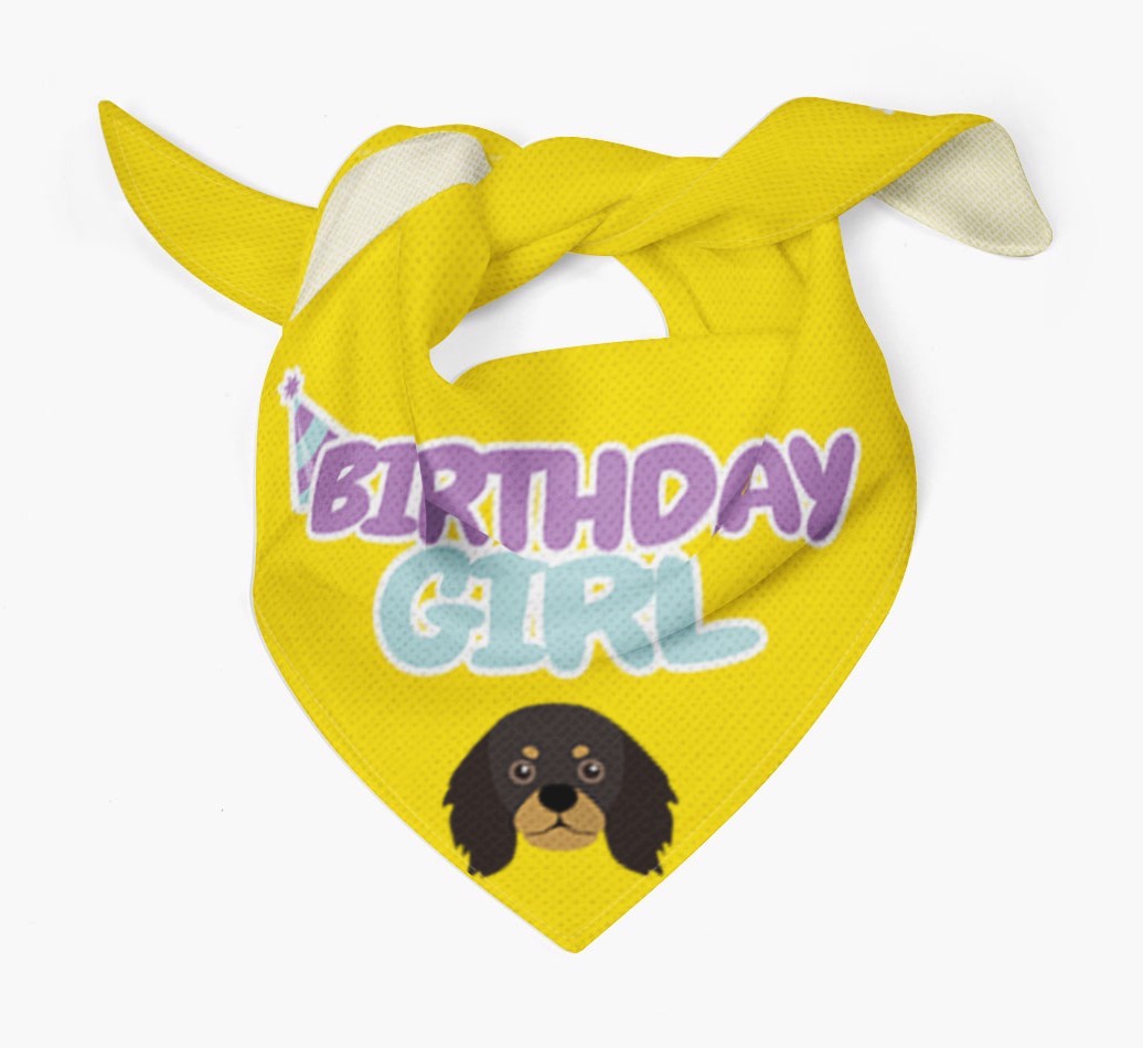 Birthday Girl : Personalized {breedFullName} Bandana 