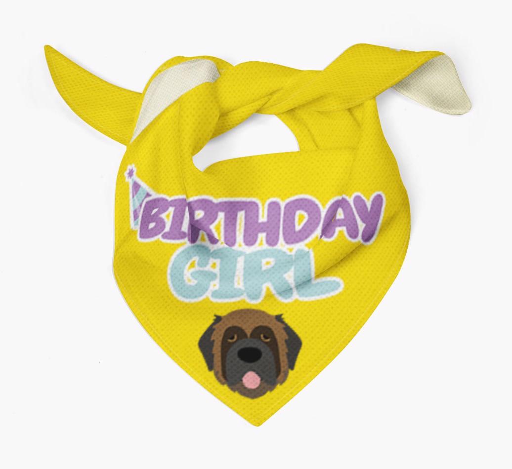 Birthday Girl : Personalized {breedFullName} Bandana 