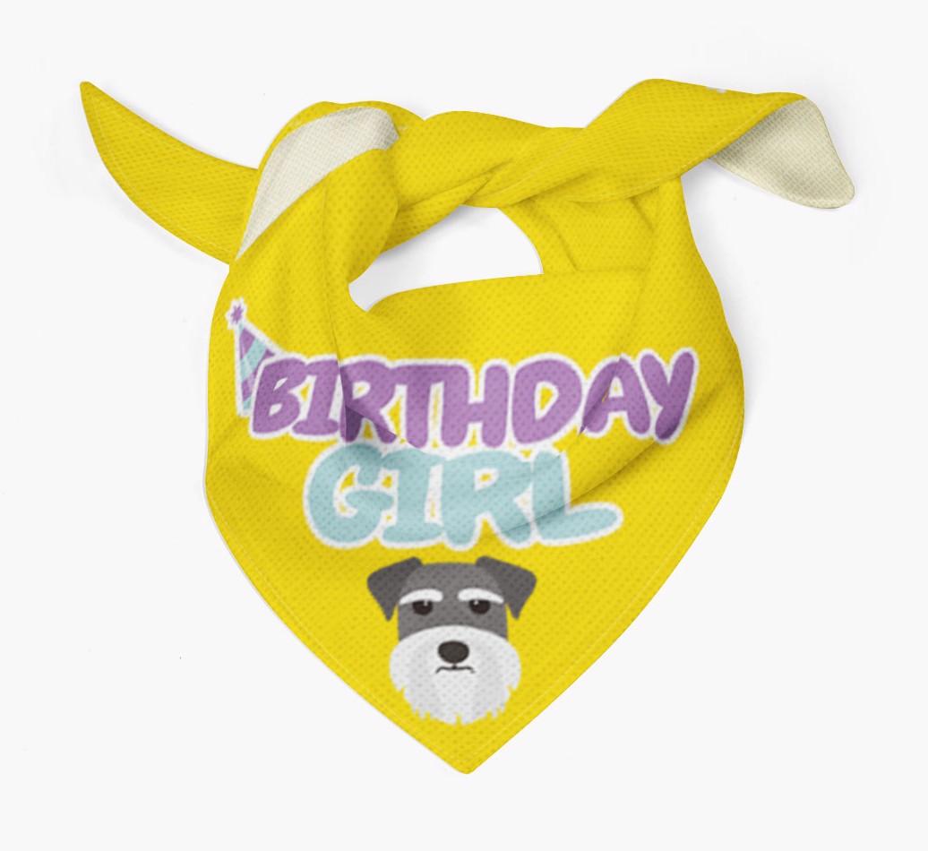 Birthday Girl : Personalized {breedFullName} Bandana 