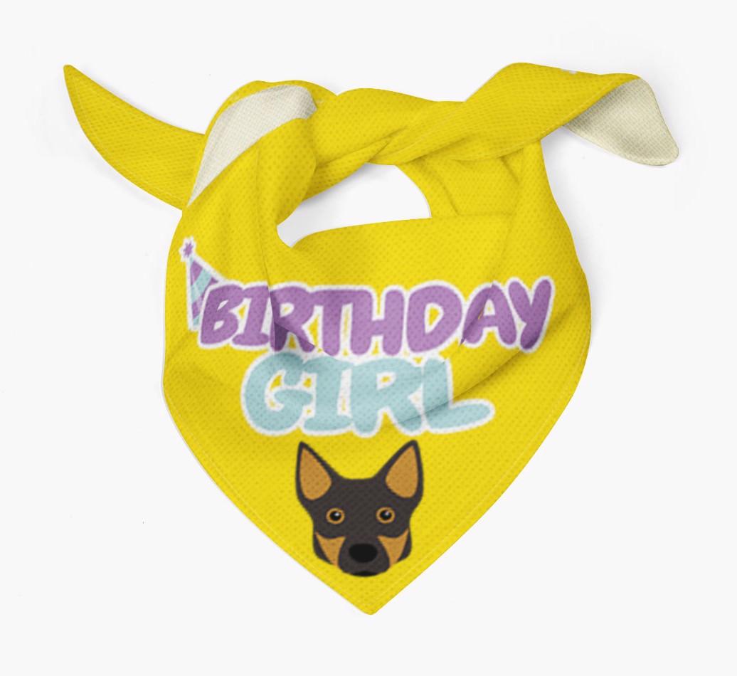 Birthday Girl : Personalized {breedFullName} Bandana 