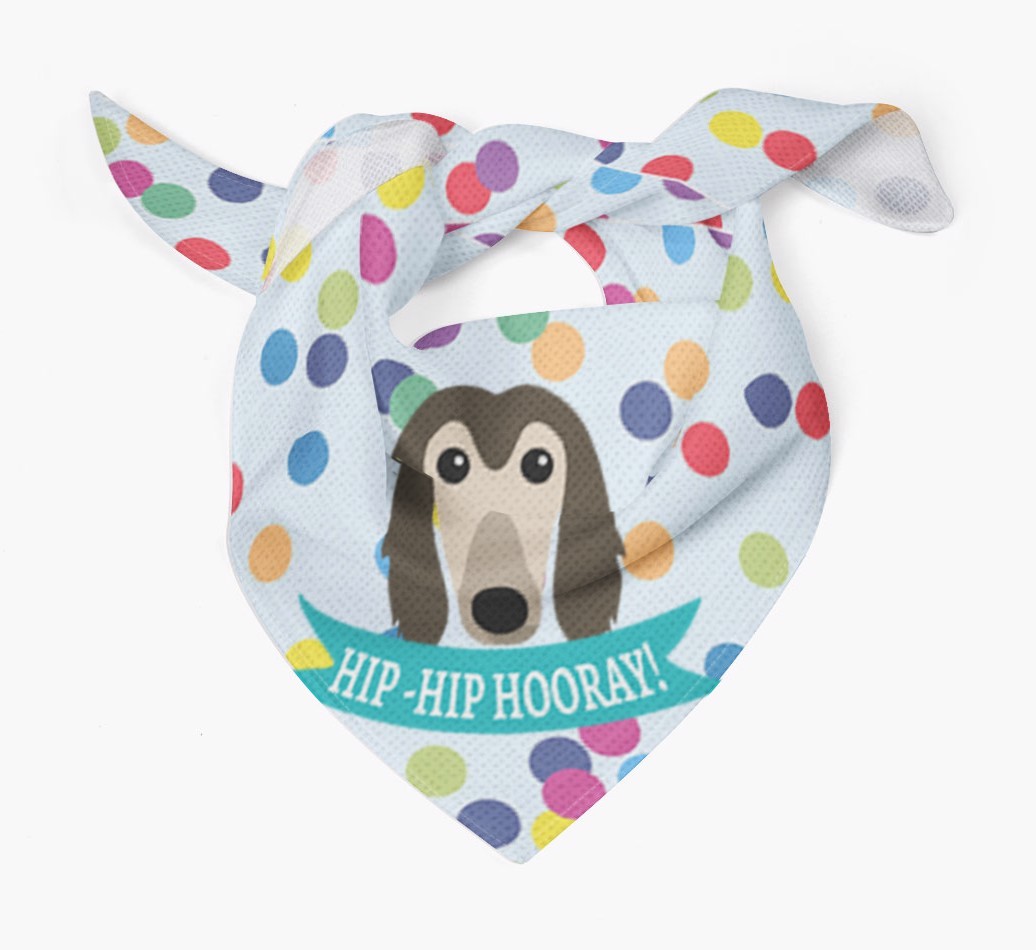 Hip-Hip Hooray! : Personalised {breedFullName} Bandana