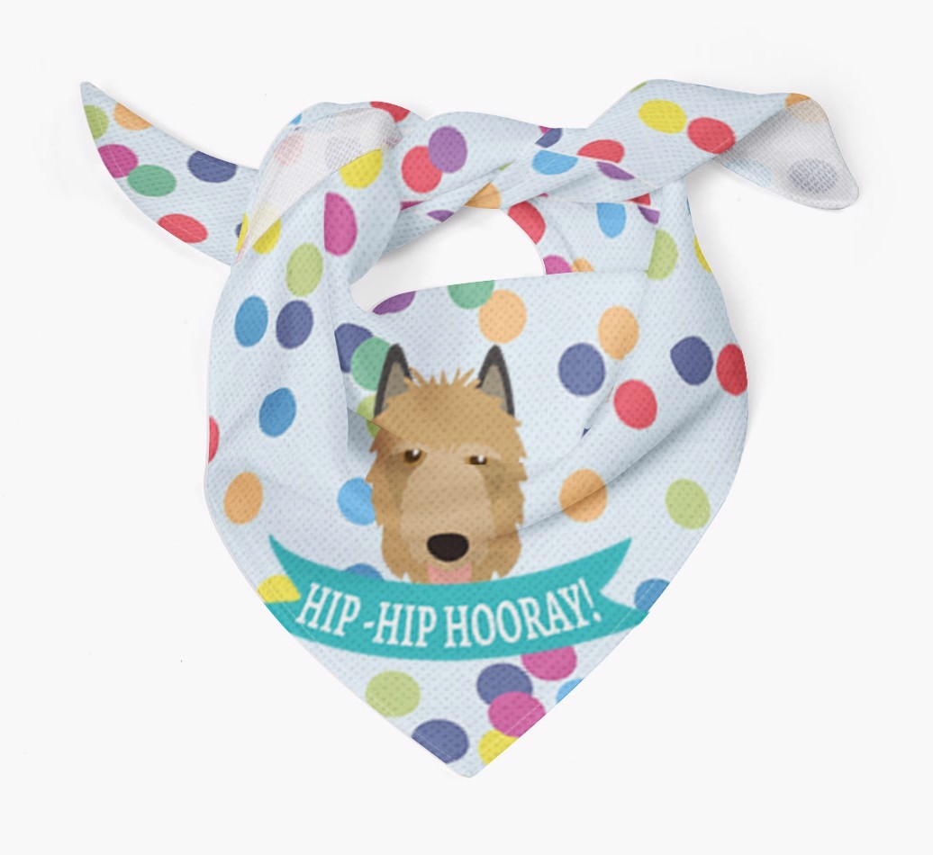 Hip-Hip Hooray! : Personalised {breedFullName} Bandana