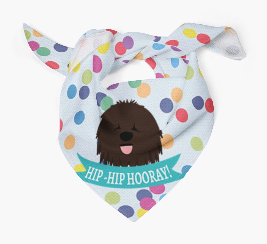 Hip-Hip Hooray! : Personalised {breedFullName} Bandana