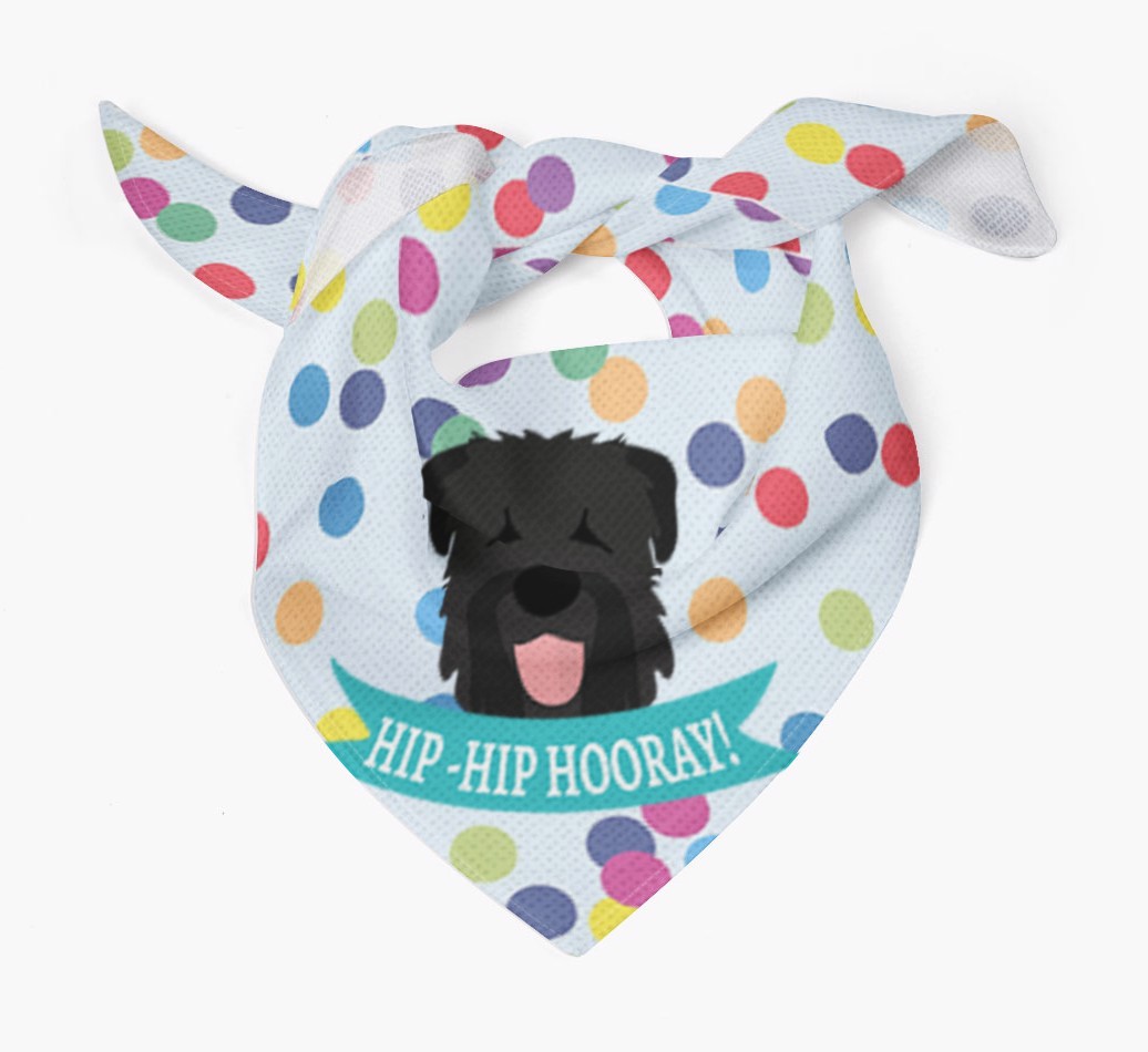 Hip-Hip Hooray! : Personalised {breedFullName} Bandana