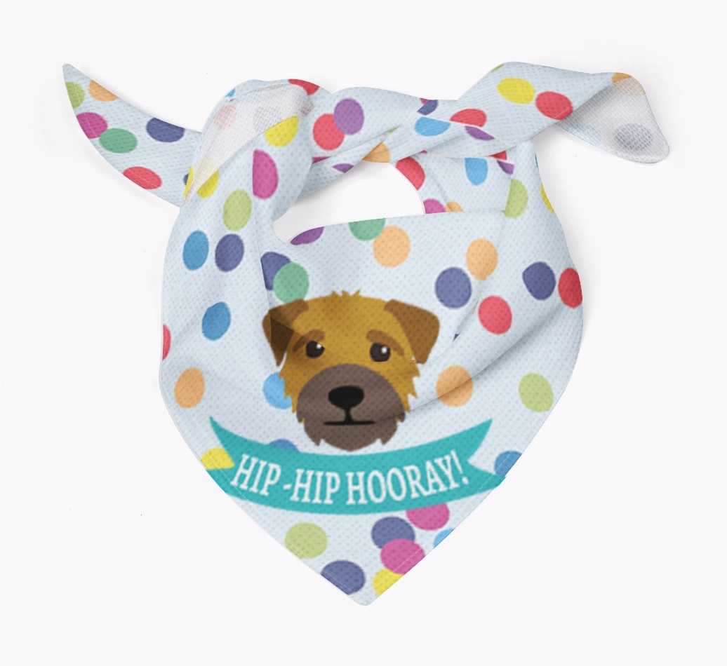 Hip-Hip Hooray! : Personalised {breedFullName} Bandana