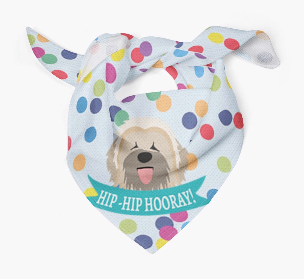 Hip-Hip Hooray! : Personalized {breedFullName} Bandana