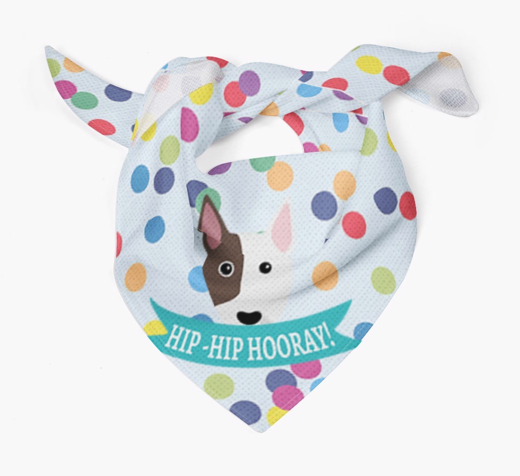 Hip-Hip Hooray! : Personalised {breedFullName} Bandana