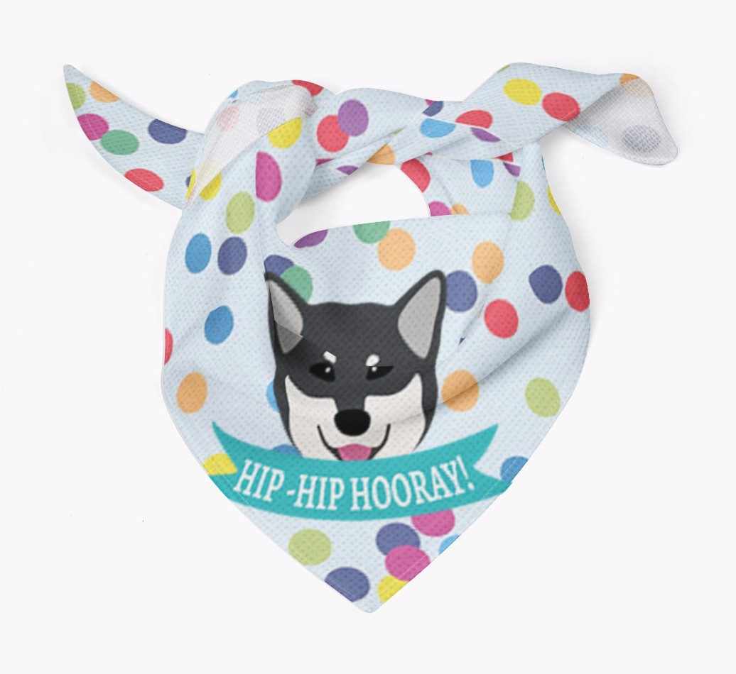 Hip-Hip Hooray! : Personalised {breedFullName} Bandana